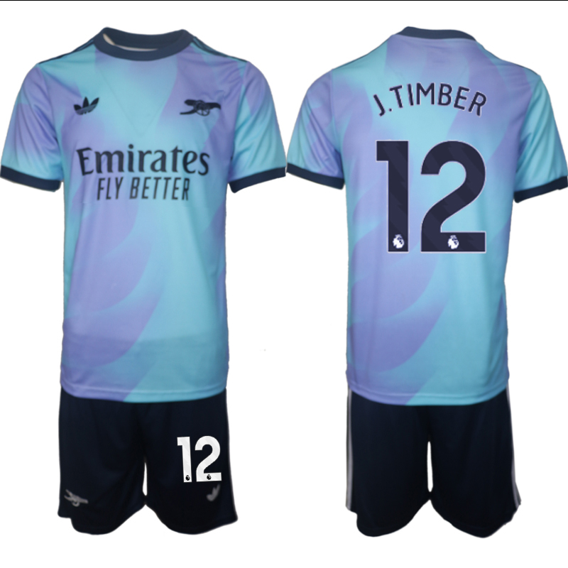Men 2024-2025 Club Arsenal away Purple blue 12 Soccer Jersey